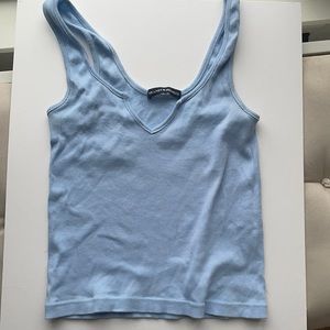 Brandy baby blue suit front tank top